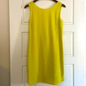 Bright yellow low back BCBG dress size 4